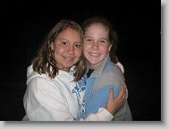 Me and Meredith happy to arrive at our condos in the Appalachian Mountains.